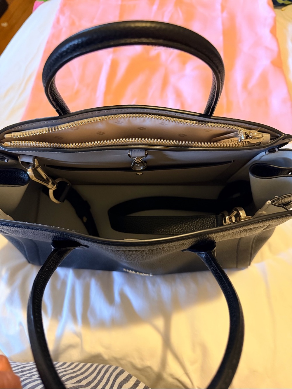 kate spade Black Pebbled Leather Satchel NWOT - Picture 2 of 12